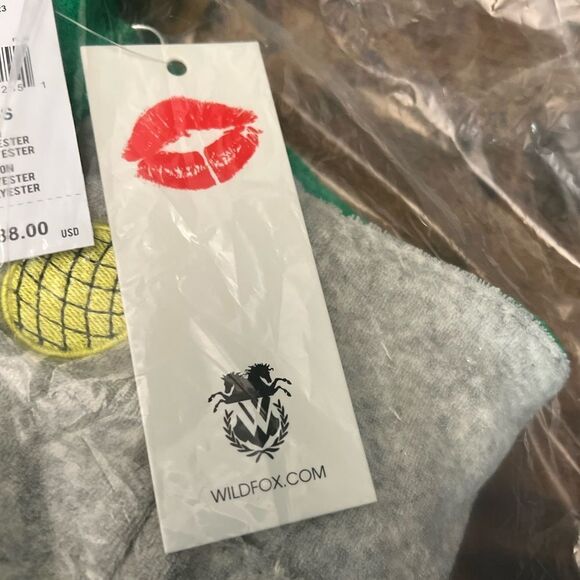 Wildfox Pineapple Tote Bag Green and Gray. NWT! - Picture 7 of 8